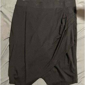 Torrid black bodycon midi skirt